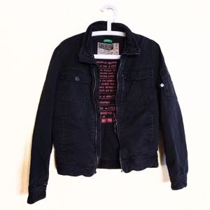 United Colors of Benneton Black Utility Jacket